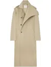 Courrèges Double-breasted Trench Coat In Brown