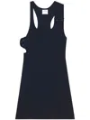 Courrèges Asymmetric Midnight Blue Tank Top