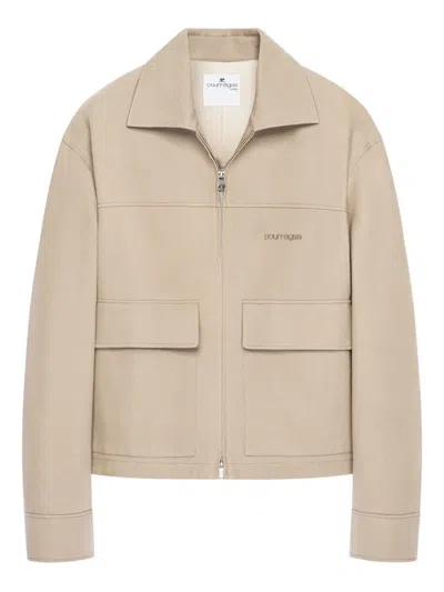 Courrèges Double-pocket Zip-fastening Jacket In Multi