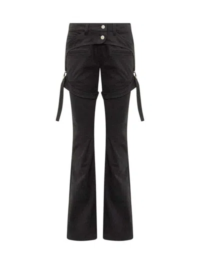 Courrèges Double-waist Slim-fit Cotton Jeans