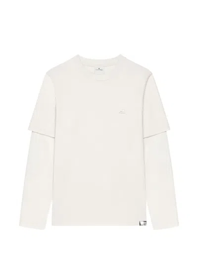 Courrèges Double-sleeve T-shirt In White
