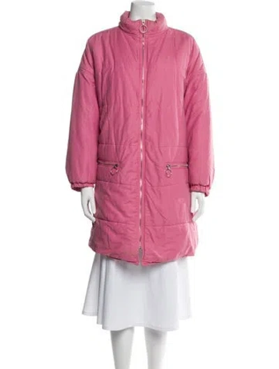 Pre-owned Courrèges Down Coat In Pink