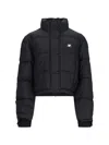 Courrèges Black Insulated Puffer Jacket In Black