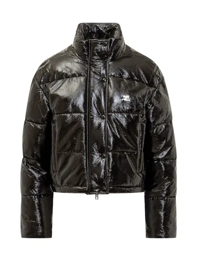 Courrèges Courreges Padded Vinyl Jacket For Stylish In Black