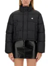 Courrèges Courreges Down Jacket With Logo In Black