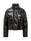 Courrèges Quilted Stand-collar Puffer Jacket In Black