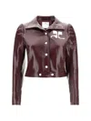 Courrèges Courreges Reedition Reedition Vinyl Jkt In Burgundy