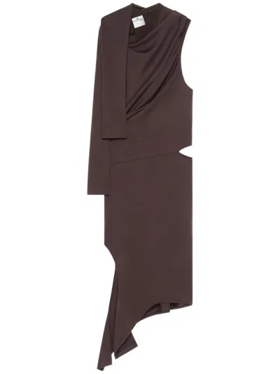 COURRÈGES DRAPED CUT-OUT DRESS