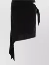 Courrèges Draped High Waist Skirt With Tie Detail