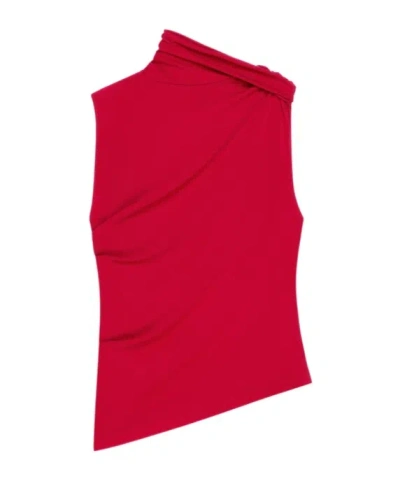 COURRÈGES ASYMMETRIC JERSEY TOP