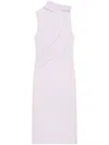 Courrèges Draped Mini Dress In Pink