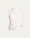 Courrèges Courreges Women Draped Top In Heritage White