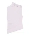 Courrèges Draped Top In White