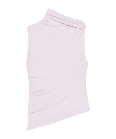 Courrèges Draped Top In White