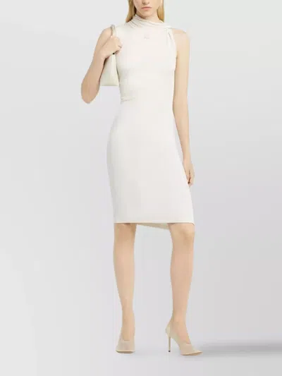 Courrèges Draped Twist Knee-length Dress