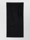 Courrèges Draped Wrap Detail Midi Skirt In Black