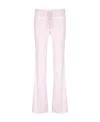 Courrèges Drawstring Flared Tracks Pants In Pink