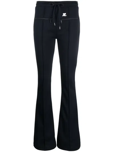 COURRÈGES DRAWSTRING FLARED TROUSERS