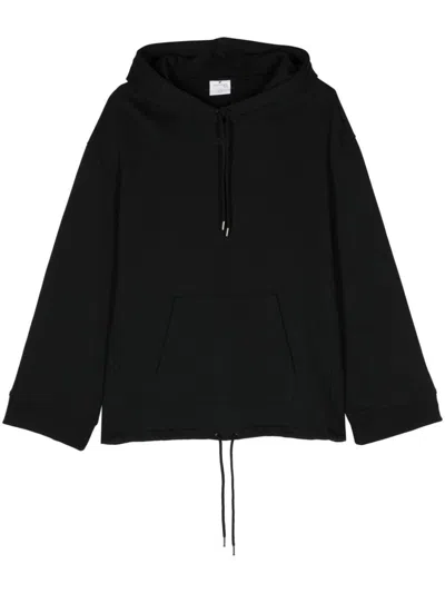 Courrèges Drawstring Hoodie In Black