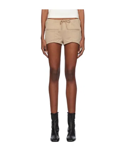COURRÈGES DRAWSTRING MINI SHORTS
