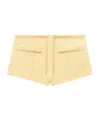 Courrèges Drawstring Shorts In Nude