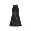 Courrèges Courreges 2 Pockets Vinyl A-line Dress Women In Black
