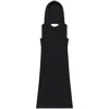 Courrèges Oblique Dress In Black