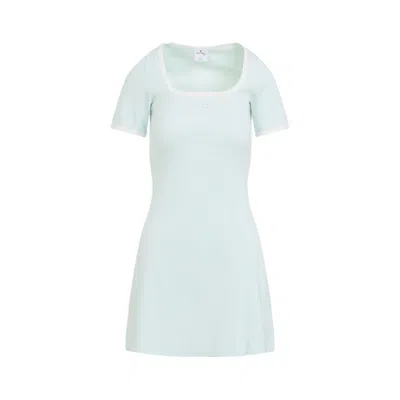 Courrèges Contrast Dress Women In Blue