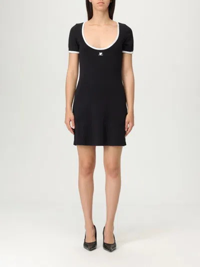 COURRÈGES DRESS COURRÈGES WOMAN COLOR BLACK,G77949002