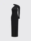 Courrèges Black Viscose Cocktail Dress In Multi