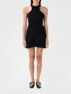 Courrèges '90's Criss Cross Mini In Schwarz