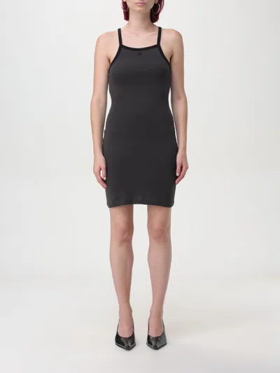 COURRÈGES DRESS COURRÈGES WOMAN COLOR BROWN,F85160032
