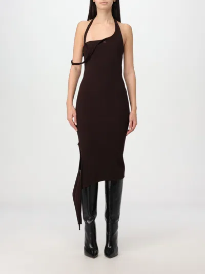 Courrèges Dress  Woman Color Brown In Braun