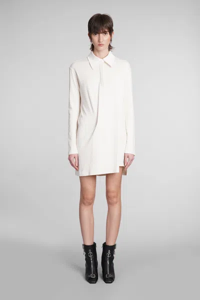 Courrèges Dress In Beige Cotton