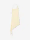 Courrèges Asymmetrical Satin Dress In Neutral