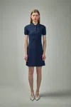 Courrèges Dress Polo Piqué In Blue