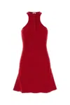 Courrèges Flared Racerback Sleeveless Dress In Red