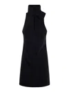 Courrèges Dress Scarf Mockneck By Courreges In Black