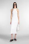 Courrèges Jersey Midi Dress In White