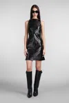 Courrèges Courreges 2 Pockets Vinyl A-line Dress Women
