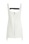 Courrèges Short Dress With Square Neckline And Strap Detail In 0001