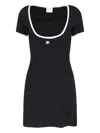 Courrèges Holistic Contrast Jersey Mini Dress