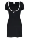 Courrèges Holistic Contrast Jersey Mini Dress
