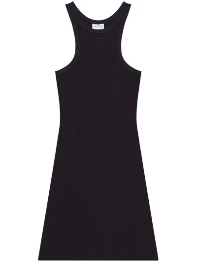Courrèges Courreges Women Short Scuba Dress In Black