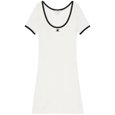 Courrèges Dresses In White