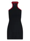 Courrèges Courreges Black Cotton Mini Dress In Black