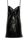 Courrèges Ellipse Mini Midi Dress In Black