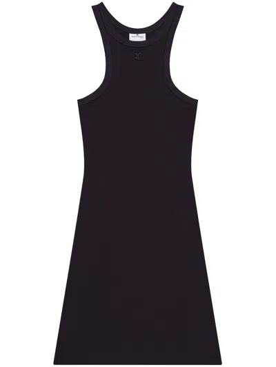 Courrèges Courreges Women Short Scuba Dress In Black