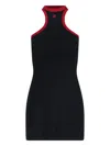 Courrèges Courreges Black Cotton Mini Dress In Black