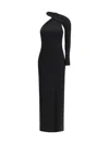 Courrèges Black Viscose Cocktail Dress In Black